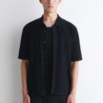 Casual Linen Blend Knitted Navy Blue