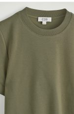 Round-Neck T-Shirt Khaki - Image 5