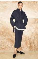 Drawstring Shirt Navy - Image 2