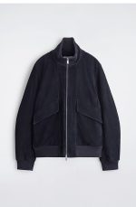 Leather Jacket Navy - Image 4
