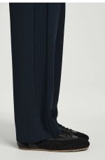 Knitted Trousers Navy - Image 2