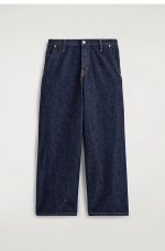 Oversized Wide-leg Denim Dark Blue - Image 4