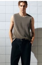 Cotton Sleeveless Vest - Image 2