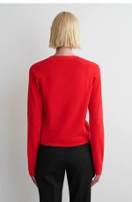 Cotton V-Neck Cardigan - Image 2