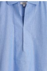 Cotton Shirt Blue - Image 5