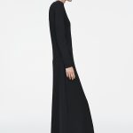 Knitted Slim Dress Black