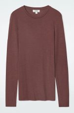 Wool Long-Sleeve Shirt Brown - Image 4
