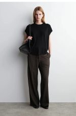 Merino Round-Neck Top Black - Image 2