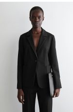 Single-Breasted Jacket Black