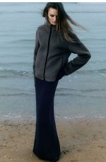 Wool Slim Skirt - Image 2