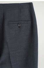 Wool Slim Trousers Black - Image 5