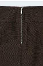 Cotton Skirt Brown - Image 5