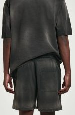 Knitted Drawstring Shorts Black - Image 2