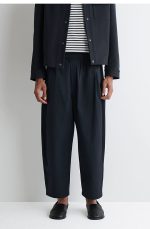 Cotton Barrel Pants Navy - Image 2