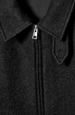 Wool Collared Jacket Black - Image 4