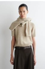 Knitted T-Shirt Beige