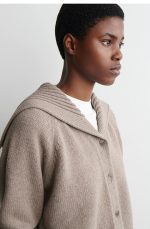 Wool Cardigan Beige - Image 3