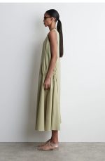 Pleated Dress Green - Image 2