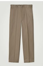 Cotton Straight Pants Brown - Image 3