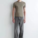 Denim Straight Trousers