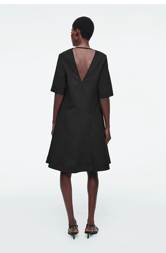 O1CN01hq9Yky1u7vp54YZQX-4101595991 V-Neck Dress Black - Image 1