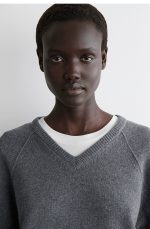 Standard V-neck Merino Wool Knitwear - Image 3