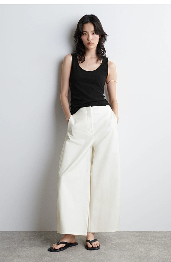 O1CN01i3cOCy1u7vsz8oDaa_!!4611686018427380567-0-item_pic Cotton Barrel Pants - Image 1
