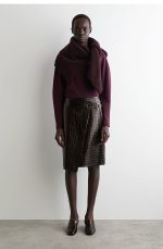 Knitted Round-Neck Top Red - Image 2