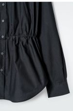 Drawstring Shirt Navy - Image 5