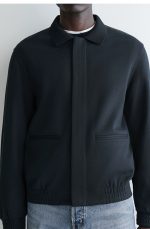 Cotton Jacket Navy - Image 3