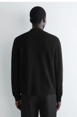 Knitted Cardigan Black - Image 3