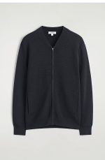 Knitted Jacket Navy - Image 4