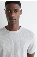 Round-Neck T-Shirt Gray - Image 3