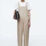 Wide-Leg Jumpsuit Beige