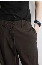 Drawstring Pants Brown - Image 3