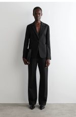 Single-Breasted Jacket Black - Image 2