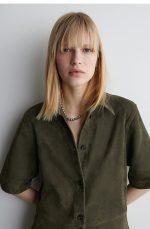 Suede Jumpsuit Khaki - Image 2