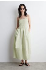 Pleated Skirt Green
