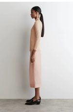 Knitted Slim Top Beige