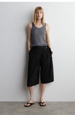 Knitted Slim Vest Gray