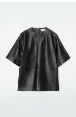 Leather Round-Neck Parka - Image 3