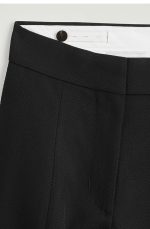 Wool Wide-Leg Pants Black - Image 5