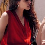 Merino V-Neck Vest Red