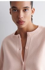Merino Cardigan Pink - Image 3