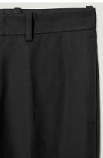 Cotton Slim Pants Black - Image 4