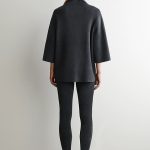 Knitted Slim Leggings Gray