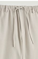 Drawstring Pants Beige - Image 5