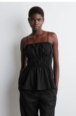Ruched Camisole Black
