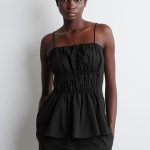 Ruched Camisole Black