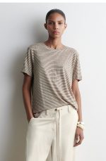 Linen Round-Neck T-Shirt